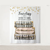 Reise von Miss zu Brautparty Hintergrund Wandteppich (Vorderseite)