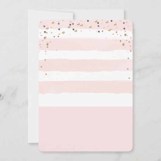 Reise von Miss zu Frau Bridal Einladung (Rückseite)