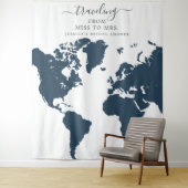 Reise von Miss zu Frau Bridal Hintergrund Wandteppich (Beispiel)