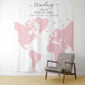 Reise von Miss zu Frau Bridal Hintergrund Wandteppich (Beispiel)