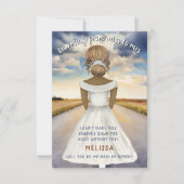 Reise von Miss zu Frau Bridesmaid Vorschlag (Vorderseite)