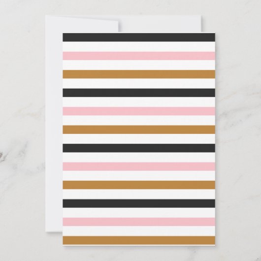 Reise von Miss zu Frau Modernes Gepäck Einladung (Rückseite)