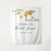 Reise von Miss zu Mrs Backdrop Foto Stand Wandteppich (Vorderseite)