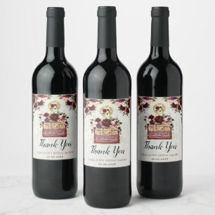 Reise von Miss zu Mrs. Brautparty Favors Weinetikett