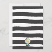 Reise von Miss zu Mrs. Brautparty Map Bride Einladung (Rückseite)