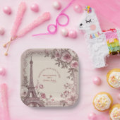 Reise von Miss zu Mrs Junggesellinnenabschied Pari Pappteller (Party)