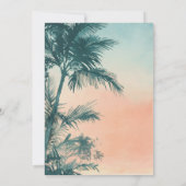 Reise von Miss zu Mrs. Tropical Brautparty Einladung (Rückseite)
