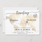 Reise von Student zur Grad-Grad-Party Einladung (Vorderseite)