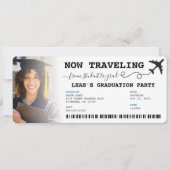 Reise von Student zur Grad-Grad-Party Einladung (Vorderseite)