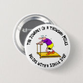 Reise von tausend Meilen - Beweggrund Button (Vorne & Hinten)