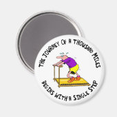 Reise von tausend Meilen - Beweggrund Magnet (Vorderseite/Rückseite)