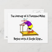Reise von tausend Meilen - Beweggrund Postkarte (Vorne/Hinten)