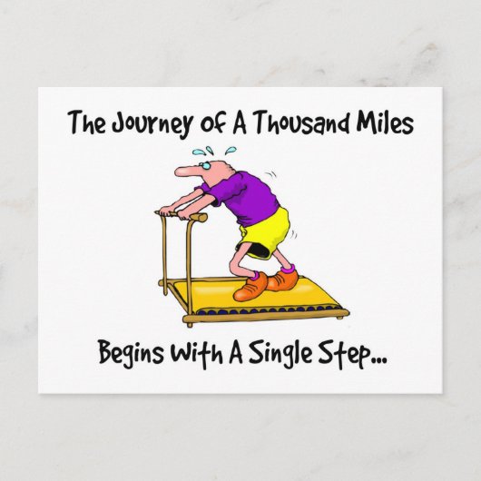 Reise von tausend Meilen - Beweggrund Postkarte (Vorderseite)