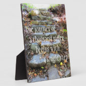 Reise von tausend Meilen Fotoplatte (Seite)