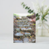 Reise von tausend Meilen Postkarte (Stehend Vorderseite)