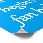 Reise von tausend Meilen - sarkastische Zen-Phrase Poster (Ecke)