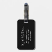 Reise, wandern, erfahren - Gepäckanhänger (Rückseite vertikal)