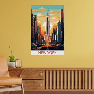Reise-Wandposter New York City Poster