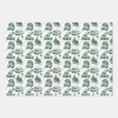 Reise Weihnachtsgeschenk Tasche | grün Geschenkpapier Set (Vorderseite 3)