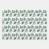 Reise Weihnachtsgeschenk Tasche | grün Geschenkpapier Set (Vorderseite 2)