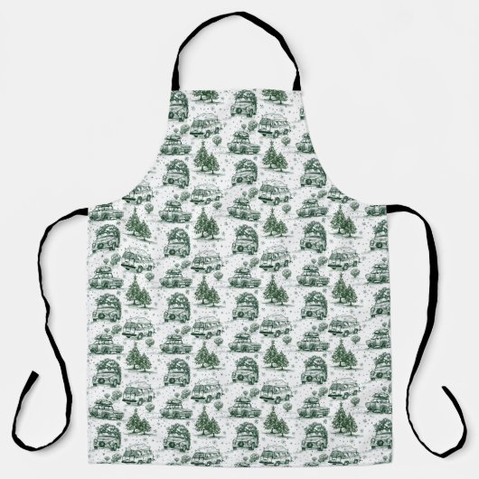 Reise Weihnachtsgeschenk Tasche | grün Schürze (Vorderseite)