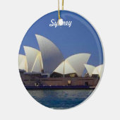 Reise-Weihnachtsverzierung Sydneys Australien Keramik Ornament (Links)