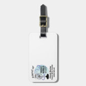 Reise-WeltGepäckanhänger Gepäckanhänger (Vorderseite vertikal)