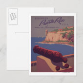 Reise-Werbeplakat 2 Postkarte (Vorne/Hinten)