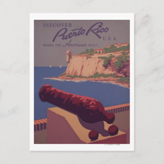Reise-Werbeplakat 2 Postkarte (Vorderseite)