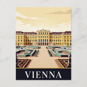 Reise-Werbeplakat im Vintage-Stil WIEN Postkarte