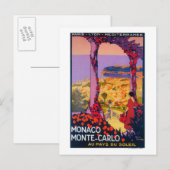 Reise-Werbeplakat Postkarte (Vorne/Hinten)