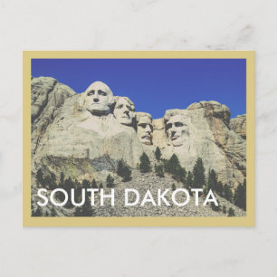 Reise-Werbepostkarte aus South Dakota im Vintage-S Postkarte
