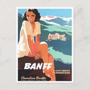 Reise-Werbepostkarte Banff Kanada vintage Postkarte