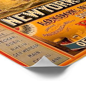 Reise-Werbung für alte Dampfer Poster (Ecke)