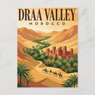 Reise-Wertpostkarte aus alter Zeit Draa-Tal Maro Postkarte