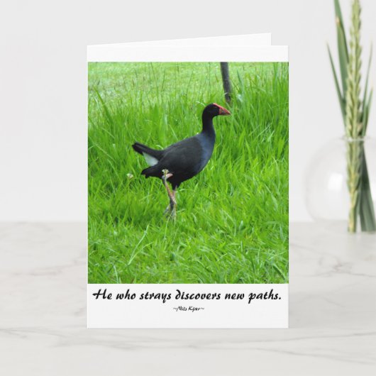 Reise-Zitat durch Nils Kjær Karte (Vorderseite)