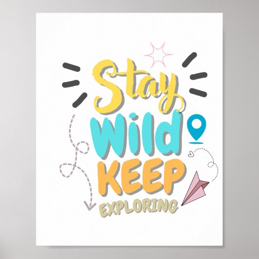 Reise-Zitat-Wandkunst Poster (Vorne)