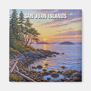Reise zu den San Juan Islands in Washington Magnet