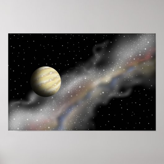 Reise zu einem unbekannten Planeten. Poster (Vorne)