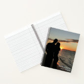 Reise zu ewig, Foto des Custom Wedding Journal Notizblock (Innenseite)
