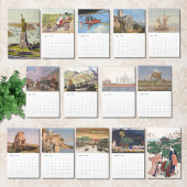 Reise-Zug-Schiffe-Flugzeug-Spaß 12 Monate Kalender