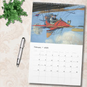 Reise-Zug-Schiffe-Flugzeug-Spaß 12 Monate Kalender