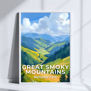 Reise zum Great Smoky Mountains National Park Poster