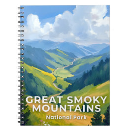Reise zum Great Smoky Mountains Nationalpark Notizblock
