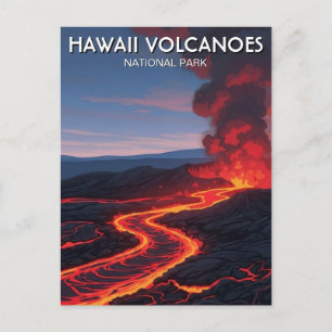Reise zum Hawaii-Vulkane-Nationalpark Postkarte