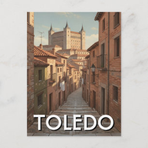 Reise zum historischen Toledo Spanien Alcazar Postkarte