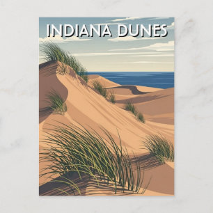 Reise zum Indiana Dunes National Park Postkarte