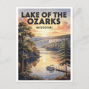 Reise zum Lake of the Ozarks Missouri im Vintage-S Postkarte