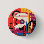 Reise zum Mars Knopf Button (Vorderseite)