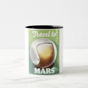 Reise zum Mars Zweifarbige Tasse
